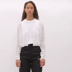 Cecilie Bahnsen  Vicki Cardigan In the HIGHLY COVETED/sold out  color White